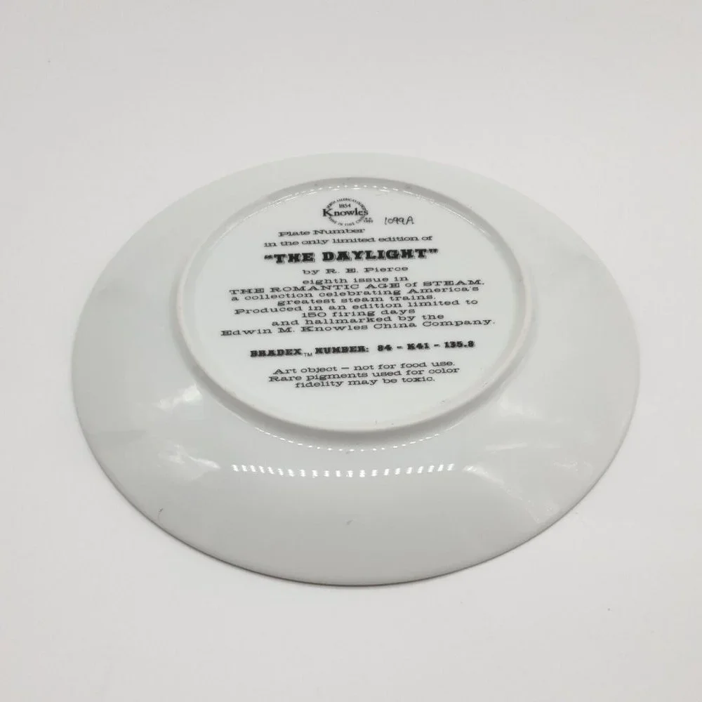 Romantic Age Of Steam Knowles Collector Plate Train Engines The Daylight - Picture 7 of 9